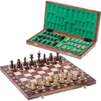 Square - Schachspiel Schachbrett aus Holz CONSUL - 48 x 48 cm - Schach für ein Geschenk