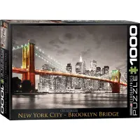 Empireposter New York City Brooklyn Bridge - 1000 Teile Puzzle im Format 68x48 cm