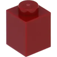 LEGO 50 Stück 3005 Stein Brick 1x1 Part Basic Steine 50 Dunkelrot