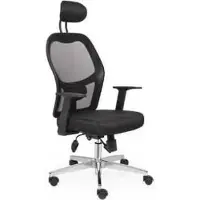 AEA Bürostühle Luxus Schwarz gepolstert Computer-Drehstuhl Möbel Chefsessel