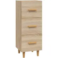 Syfax Sideboard Sonoma-Eiche 34,5x34x90 cm Holzwerkstoff