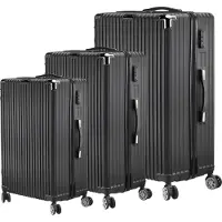 OEM Gepäckset, leichtes Design, strapazierfähiges Material, schwarz
