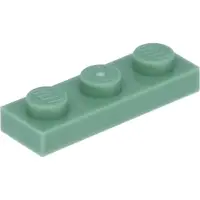 LEGO 1x3 Platte 3623 - 100 Stück Sandgrün