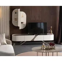 AEA Wohnwand Sideboard Wandregal Fernsehschrank Lowboard TV Verspiegelt