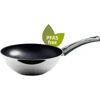 Berndes Stielwok 28 cm, Edelstahl, poliert - Injoy PFAS-frei
