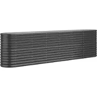 Syfax Hochbeet Verzinkter Stahl 260x40x68 cm Anthrazit