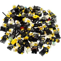 LEGO 5x Mini Figuren City Polizist Polizei schwarz Zubehör zufällig gemischt