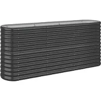 Syfax Hochbeet Verzinkter Stahl 152x40x68 cm Anthrazit