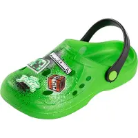 Minecraft - "Boom" TNT Clogs für Jungen NS9504 (36 EU) (Grün)