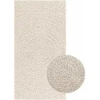 Syfax Teppich ZIZUR Creme 60x110 cm Jute-Optik Indoor und Outdoor