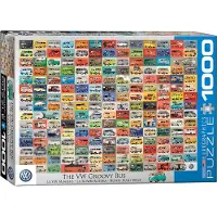 Empireposter 1000 Teile Puzzle - Puzzle - Volkswagen Busse, Bullis, Transporter + DeLuxe 3er Set Puzzle Zubehör