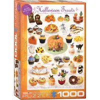 Empireposter 1000 Teile Puzzle - Puzzle - Süsse Halloween Naschereien + Puzzle Alu Rahmen für 1000er