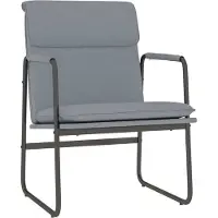 Syfax Loungesessel Hellgrau 55x64x80 cm Stoff