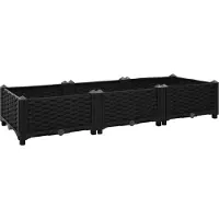 Syfax Hochbeet 120x40x23 cm Polypropylen