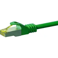Danicom RJ45 Netzwerkkabel S/FTP (PiMF), mit CAT 7 Rohkabel, Grün, 0,50m