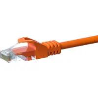 Danicom CAT5e Netzwerkkabel, U/UTP, 10 meter, Orange, 100% Kupfer