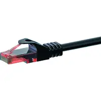 Danicom CAT6 Netzwerkkabel, U/UTP, 7,5 Meter, Schwarz, 100% Kupfer