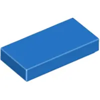 LEGO 1x2 Fliesen 3069 - 100 Stück Blau