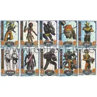 Topps RA1 - Spar 1A - 10 verschiedene Star Wars Glitzer-Karten - Rebel Attax - Star Wars - Serie 1