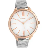 Oozoo Damen Armbanduhr silber Analog Timepieces Edelstahlarmband D2UOC10133
