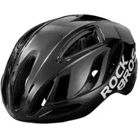 RockBros Fahrradhelm Rennradhelm 58-62CM Herren Damen Erwachsenen für MTB Rennrad Helm Schwarz(Glänzend)