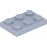 LEGO 2x3 Platten 3021 - 50 Stück Helles Bläuliches Grau