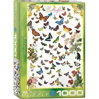 Empireposter 1000 Teile Puzzle - Puzzle - Die Welt der Schmetterlinge + Puzzle Zubehör