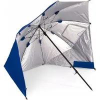 Sonstiges Sonnenschirm mit Seitenteilen Strand UV-Schutz Strandschirm Gartenschirm