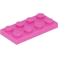 LEGO 250 Stück 3020 Platten Plates 2x4 Part Basic 250 Dunkles Pink