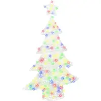 Syfax Weihnachtsbaum 100 LEDs Mehrfarbig 120 cm Acryl