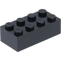 LEGO 2x4 Stein 3001 - 250 Stück Schwarz