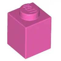 LEGO 100 Stück , Teile Nr. 3005 in Dunkelrosa (Dark Pink)