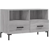 Syfax TV-Schrank Grau Sonoma 80x36x50 cm Holzwerkstoff
