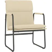 Syfax Loungesessel Creme 55x64x80 cm Stoff