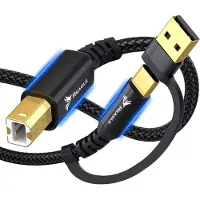 Reagle USB KABEL FÜR DRUCKER 3M SCANNER 2IN1 USB-A USB-B HP BROTHER EPSON +USB-C Universelle Verbindung mit modernen und älteren Computern und Laptops