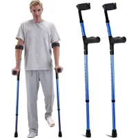 StarTech.com Unterarmgehstützen Gehstützen Krücken Gehhilfe Paar 158 kg - Robuste Unterstützung für Mobilität - Ideal für Rehabilitation und nach Verletzungen
