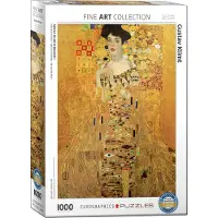 Empireposter 1000 Teile Puzzle - Puzzle - Adele Bloch-Bauer von Gustav Klimt + Puzzle Alu Rahmen für 1000er
