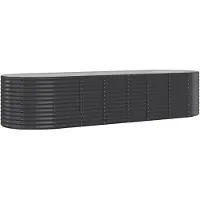 Syfax Hochbeet Verzinkter Stahl 322x100x68 cm Anthrazit