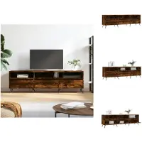 vidaXL TV-Schrank Räuchereiche 150x30x44,5 cm Holzwerkstoff - TV-Möbel