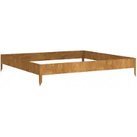 Syfax Hochbeet 100x100x18,5 cm Cortenstahl