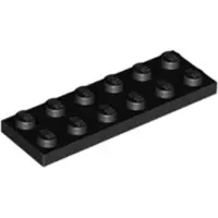 LEGO 2x6 Platte 3795 - 100 Stück Schwarz