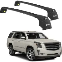 TURTLE DACHTRÄGER AIR-2 , Schwarz CADILLAC ESCALADE GMT K2XL 2015 - 2020 (SUV)