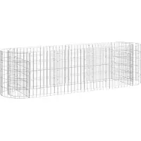 Syfax Gabionen-Hochbeet Verzinktes Eisen 190x50x50 cm