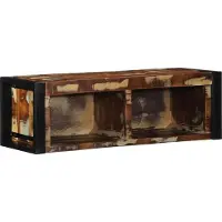 Syfax TV-Schrank Mehrfarbig 80x30x25 cm Altholz Massiv