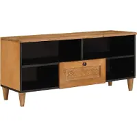 Syfax TV-Schränk 100 x 33 x 46 cm Massivholz Mango