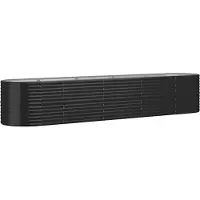 Syfax Hochbeet Verzinkter Stahl 368x80x68 cm Anthrazit
