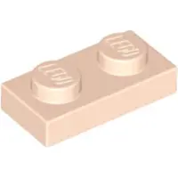 LEGO 250x 1x2 Platten 3023 - Plate Helles Nougat - Light Nougat