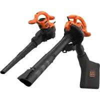 Black & Decker Laubsauger, -bläser, -häcksler BLACK+DECKER BEBLV260-QS, 2600W, 315 km/h, 40L Sack, Bi-Tube System