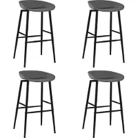 Syfax Barhocker 4 Stk. Grau