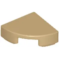 LEGO 1x1 Fliesen Rundecke 25269 - 100 Stück Dunkles Beige